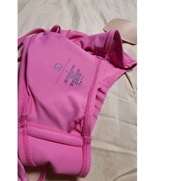 Aeropostale Pink Padded Bandeau Swimsuit Top ~ size XS Junior's - Picture 5 of 5